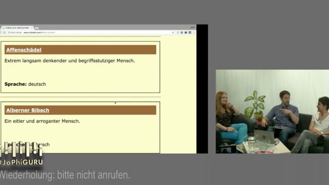 Interkultureller Spaß mit Schimpfworten - JoPhiGURU