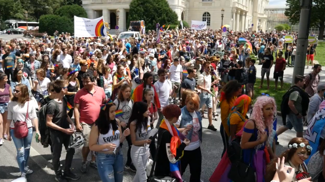 Christopher Street Day Parade in Graz - High Five