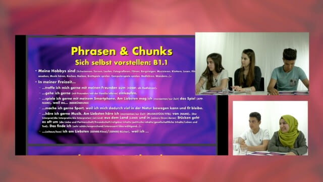 Deutsch B1.1 - Thema 1 - Sich selbst und andere vorstellen - Teil C von E - Phrasen und Chunks - Deutschkurs B1.1