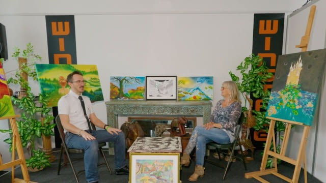 Zsuzsana Holmlund und Karina Jeschko - WINSTAGE ARTIST TALK