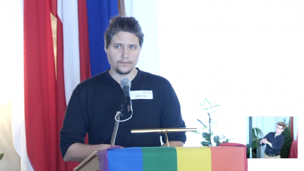 Posterframe von Queer Watch: Ein Überblick über die Situation von Intergeschlechtlichkeit in Österreich