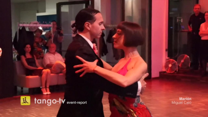Posterframe von tango-tv: Gisela Natoli & Gustavo Rosas tanzen zu Miguel Calo (Marion) und Juan D'Arienzo (Estampa De Varon)