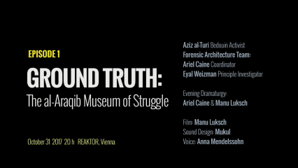 Posterframe von The Future of Demonstration: GROUND TRUTH: FORENSIC ARCHITECTURE