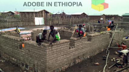 Posterframe von “ADOBE IN ETHIOPIA” a film by Denise Kießling - Besser wohnen durch Lehmziegel