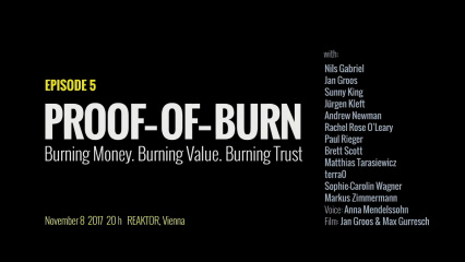 Posterframe von The Future of Demonstration: PROOF-OF-BURN