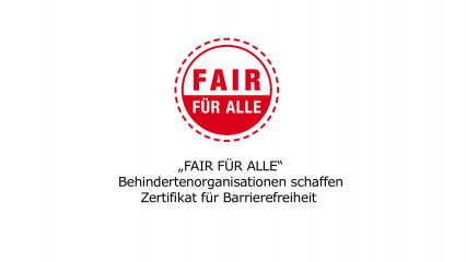 Posterframe von Sendung ohne Barrieren: FAIR FÜR ALLE – Zertifikat für Barrierefreiheit