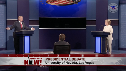 Posterframe von Democracy Now!: Hillary Clinton vs. Donald Trump: Final Round 