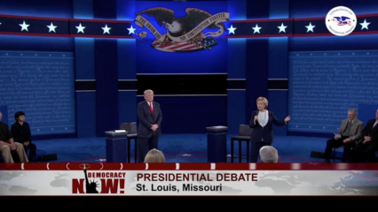Posterframe von Democracy Now!: Hillary Clinton vs. Donald Trump: Round Two