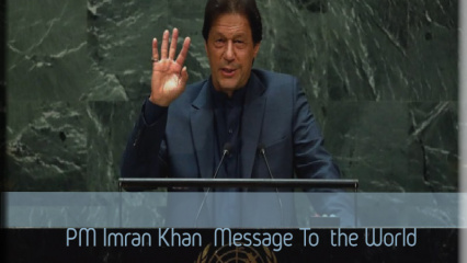 Posterframe von PM Imran Khan Message To  the World