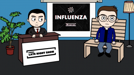 Posterframe von Influenza-Marketing