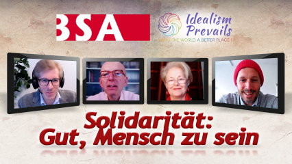 Posterframe von Idealism Prevails - Unabhängige Medienplattform: Solidarität: Gut, Mensch zu sein