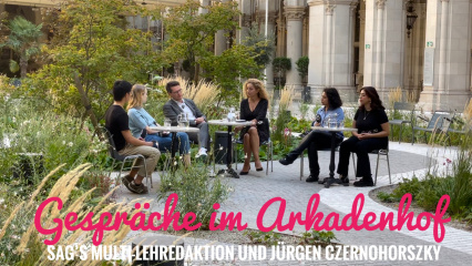 Posterframe von Gespräche im Arkadenhof - Jürgen Czernohorszky