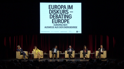 Posterframe von Europa im Diskurs - Debating Europe: Europas Not: Auswege aus der Energiekrise