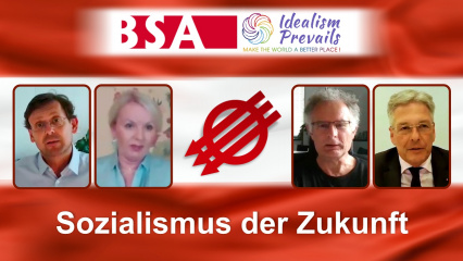 Posterframe von Idealism Prevails - Unabhängige Medienplattform: Der Sozialismus der Zukunft (BSA)