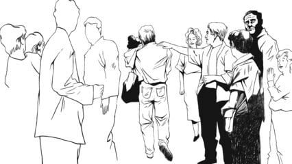 Nur einen Steinwurf entfernt