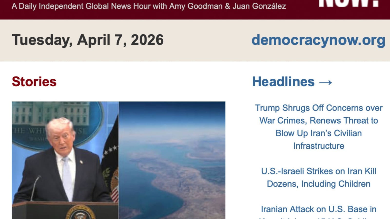 DEMOCRACY NOW! - TÄGLICHE WELTNACHRICHTEN AUF OKTO