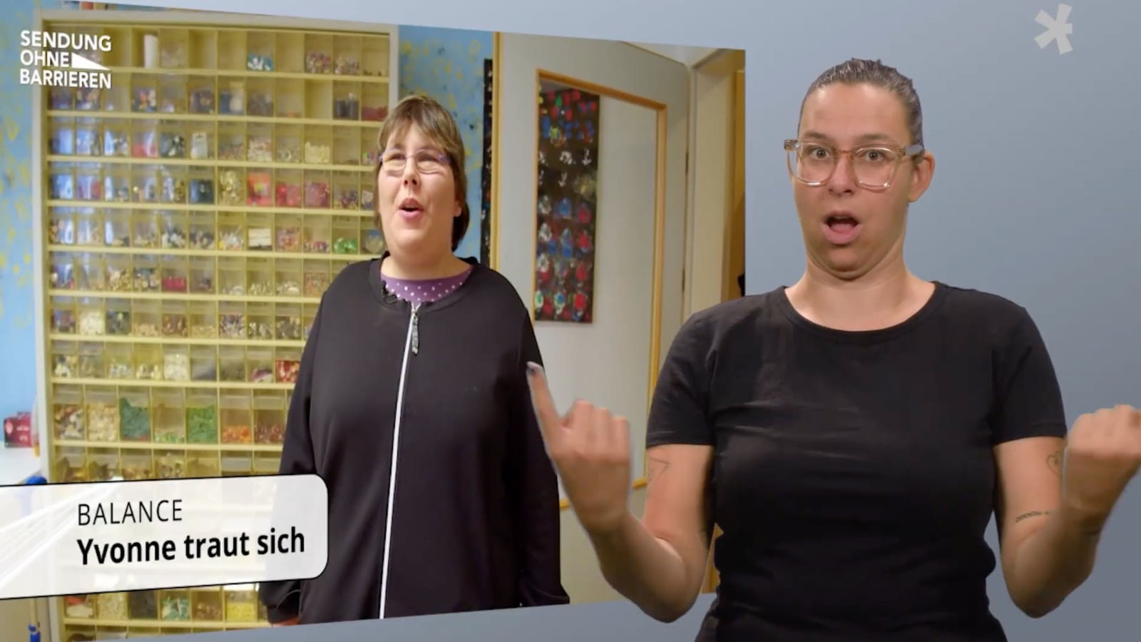 SENDUNG OHNE BARRIEREN: YVONNE TRAUT SICH